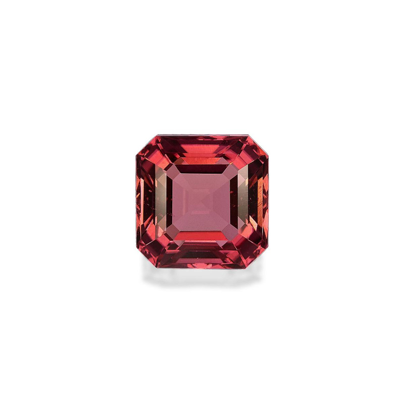 Tourmaline rose taille CARRÉ Flamingo Pink 4.18 carats