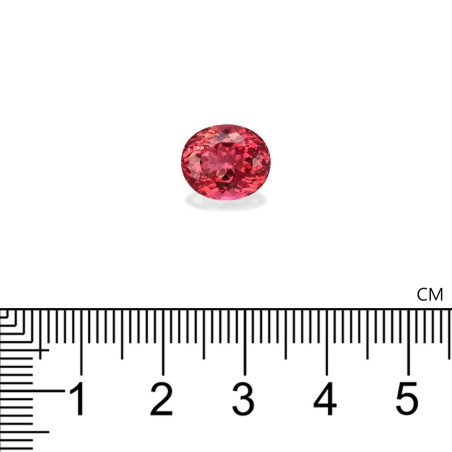 OVAL-cut Pink Tourmaline Strawberry Pink 4.62 carats