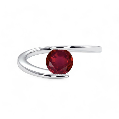 Bague Solitaire Eternal Rubis naturel