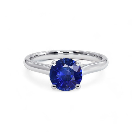 Bague Solitaire Promesse Saphir naturel