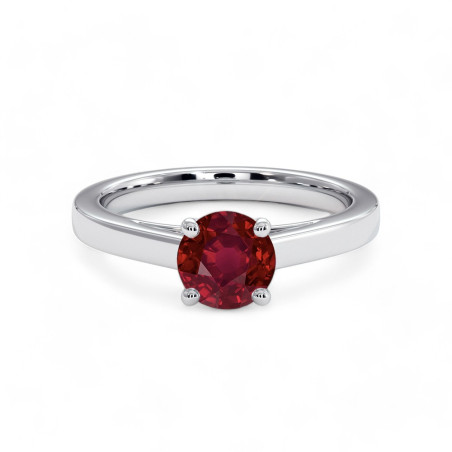 Bague solitaire Rose De Ma Vie Rubis