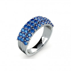 Louis XVI Hochschmuck Ring mit blauen Saphiren