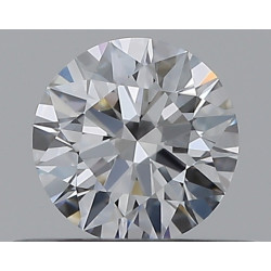 0.31-carat diamond in round...