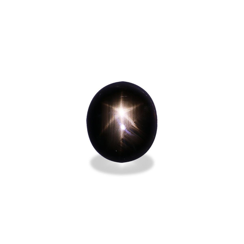 الياقوت النجمي الأسود الحجم بيضاوي أسود 20.65 