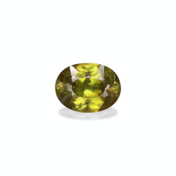 OVAL-cut Sphene Lime Green...