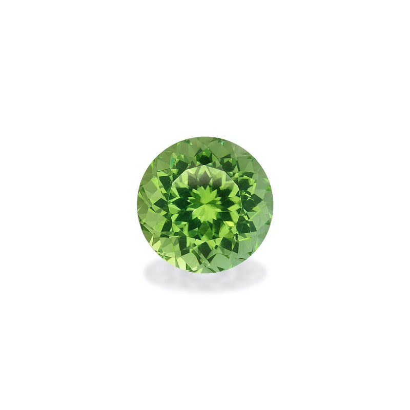 ROUND-cut Green Tourmaline Green 8.36 carats