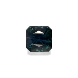 SQUARE-cut teal sapphire...