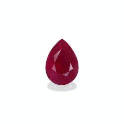 Pear-cut Burma Ruby Red...