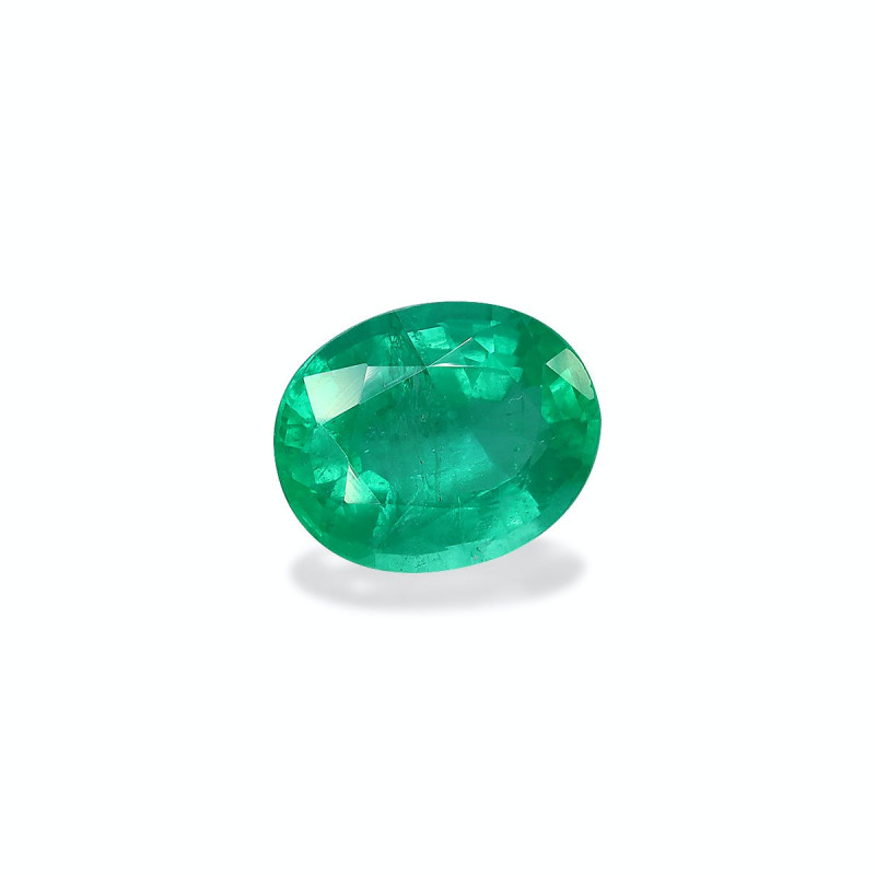 Zambian Emerald Loose Gemstone , Oval Cut , For 2024 Rings and Necklace , - 1.45carats