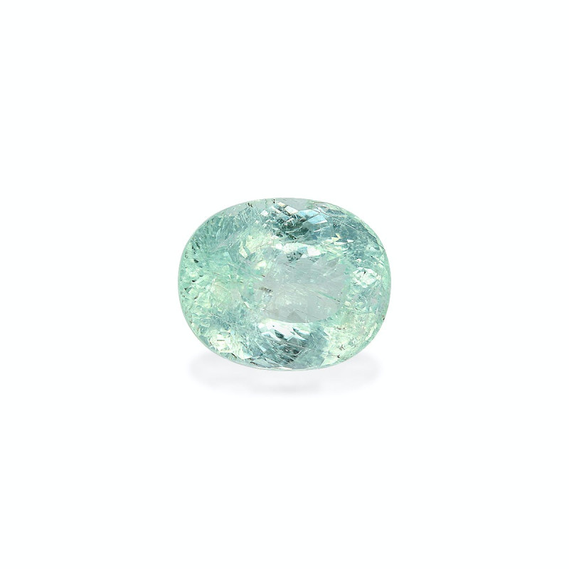 بارايبا التورمالين الحجم بيضاوي Seafoam Green 4.80 