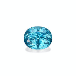 OVAL-cut Blue Zircon Blue...