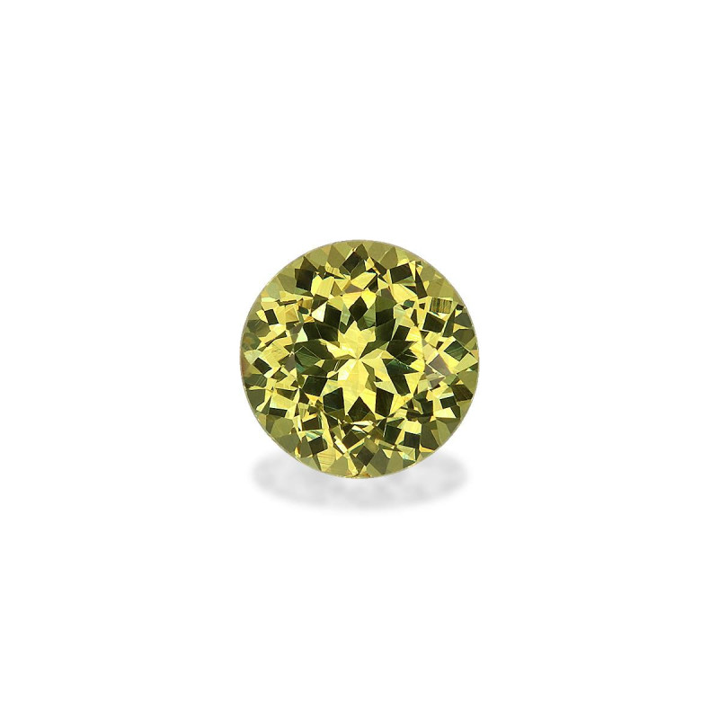 الجارنيت الأخضر الحجم دائري ليمون أصفر 2.76 