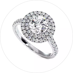 Pave Set Engagement Ring
