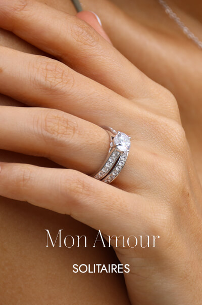 Platinum engagement ring MY LOVE
